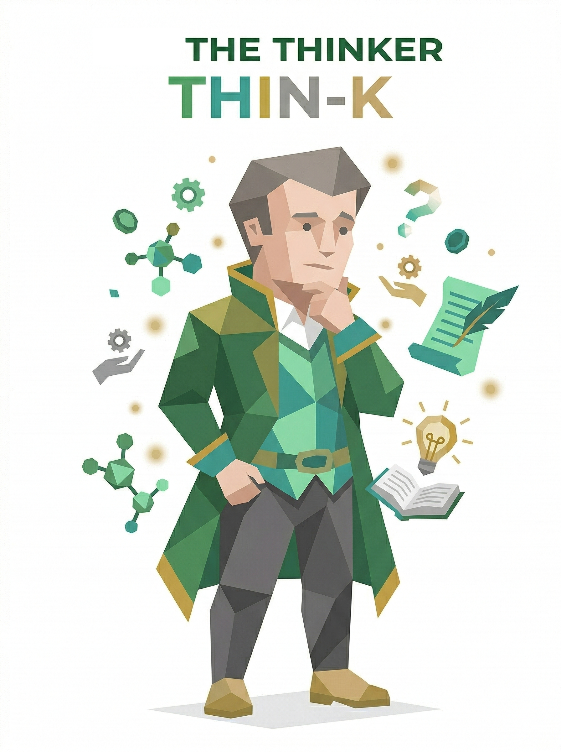 THIN-K portrait for The Thinker